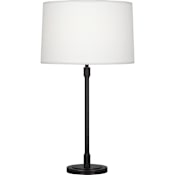 Robert Abbey Bandit 29" Tall Buffet Table Lamp with Linen Shade Deep Patina Bronze