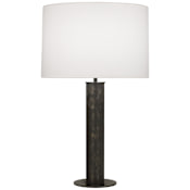 Robert Abbey Michael Berman Brut 29" Tall Buffet Table Lamp with Fabric Shade Deep Patina Bronze