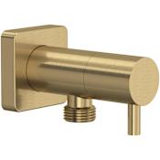 Rohl Handshower Outlet With Integrated Volume Control Antique Gold