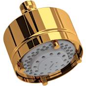 Rohl Modern 1.8 GPM Multi Function Rain Shower Head Italian Brass