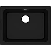 Rohl Allia 23-15/16" Undermount Single Basin Fireclay Kitchen Sink Matte Black