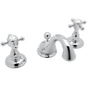Rohl Acqui 1.2 GPM Widespread Bathroom Faucet with Pop-Up Drain Assembly Polished Chrome