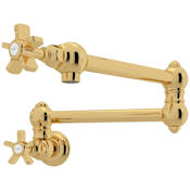 Rohl Acqui 1.5 GPM Wall Mounted Single Hole Pot Filler Italian Brass