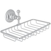 Rohl Acqui 9-5/8" Wall Mounted Shower Basket Polished Chrome