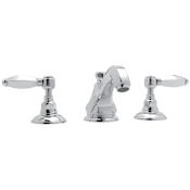 Rohl Palladian 1.2 GPM Widespread Bathroom Faucet with Pop-Up Drain Assembly Polished Chrome