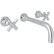 Rohl San Giovanni 1.2 GPM Wall Mounted Widespread Bathroom Faucet Polished Chrome