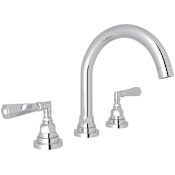 Rohl San Giovanni 1.2 GPM Widespread Bathroom Faucet with Pop-Up Drain Assembly Polished Chrome