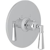 Rohl San Giovanni Thermostatic Valve Trim Only with Single Lever Handle - Less Rough In Polished Chrome