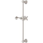 Rohl San Giovanni 21-3/8" Wall Mounted Slide Bar Satin Nickel
