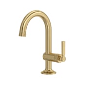 Rohl Apadana 1.2 GPM Single Hole Bathroom Faucet with Pop-Up Drain Assembly Antique Gold