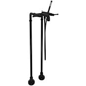 Rohl Campo Floor Mounted Tub Filler with Built-In Diverter - Includes Hand Shower Matte Black