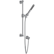Rohl San Giovanni 1.8 GPM Single Function Hand Shower Package - Includes Slide Bar, Hose, and Wall Supply Polished Chrome