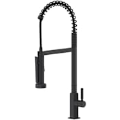 Rohl Apothecary 1.8 GPM Single Hole Pre-Rinse Pull Down Kitchen Faucet Matte Black