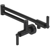 Rohl Lombardia 1.8 GPM Wall Mounted Single Hole Pot Filler Matte Black
