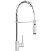 Rohl Pirellone 1.8 GPM Single Hole Pre-Rinse Pull Down Kitchen Faucet Polished Chrome