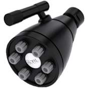 Rohl Graceline 1.8 GPM Single Function Rain Shower Head Matte Black