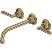 Rohl Graceline Wall Mounted Tub Filler Antique Gold