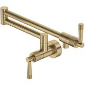 Rohl Graceline 1.8 GPM Wall Mounted Single Hole Pot Filler Antique Gold