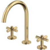 Rohl Modelle 1.2 GPM Widespread Bathroom Faucet Antique Gold