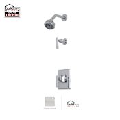 Rohl Matheson Double Handle Shower Trim Package with Multi Function Shower Head Polished Chrome