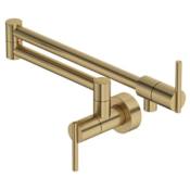 Rohl Pirellone 1.8 GPM Wall Mounted Single Hole Pot Filler Antique Gold