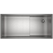 Rohl Culinario 37-7/8" Undermount Single Basin Stainless Steel Kitchen Sink Brushed Stainless Steel