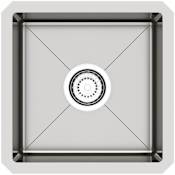 Rohl Culinario 15" Undermount Single Basin Stainless Steel Kitchen Sink Brushed Stainless Steel