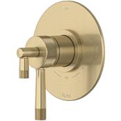 Rohl Amahle Two Independent and One Shared Function Thermostatic Valve Trim Only with Single Lever Handle and Integrated Diverter - Less Rough In Antique Gold
