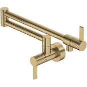 Rohl Tenerife 1.8 GPM Wall Mounted Single Hole Pot Filler Antique Gold