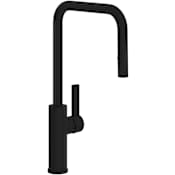 Rohl Tuario 1.5 GPM Single Hole Pull Down Kitchen Faucet Matte Black