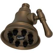 Rohl Mantova 1.8 GPM Multi Function Rain Shower Head English Bronze