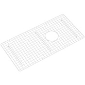 Rohl Allia 29-1/8" L x 14-5/8" W Stainless Steel Basin Rack with Rubber Feet Biscuit