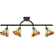 Roseto Terrell 4 Light 43.5" Long Fixed Track Light Valiant Bronze