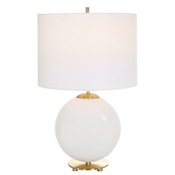 Roseto Maenian 24" Tall Buffet Table Lamp White / Gold