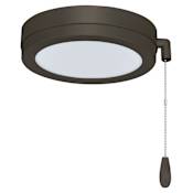RP Lighting and Fans 7-1/2" Wide Single LED Ceiling Fan Light Kit Oil Rubbed Bronze