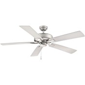 RP Lighting and Fans Velbreeze 52" 5 Blade Indoor / Outdoor Ceiling Fan Brushed Pewter