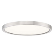 RP Lighting and Fans Carlson 17" Wide Flush Mount Ceiling Fixture Brushed Nickel