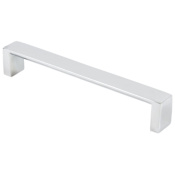 Rusticware Modern Square 8 Inch Center to Center Handle Cabinet Pull Chrome