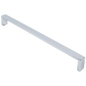 Rusticware Modern Square 12 Inch Center to Center Handle Cabinet Pull Chrome