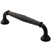 Rusticware Contemporary 4" Center to Center Handle Rope Twist Cabinet Pulls - 10 Pack Oil Rubbed Bronze