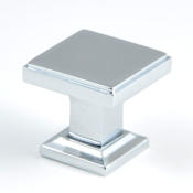 Rusticware 1-1/8 Inch Square Cabinet Knob Chrome