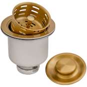 Ruvati Accessories 3-1/2" Stainless Steel Basket Strainer Gold