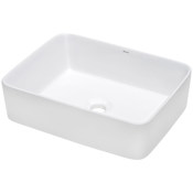 Ruvati Vista 19" Rectangular Porcelain Vessel Bathroom Sink White