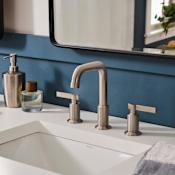 Ruvati Barolo 1.2 GPM Widespread Bathroom Faucet Brushed Nickel