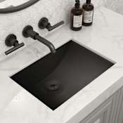 Ruvati Ariaso 18" Specialty Stainless Steel Undermount Bathroom Sink Gunmetal Black
