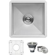 Ruvati Nesta 15" Undermount Single Basin Stainless Steel Kitchen Sink Stainless Steel