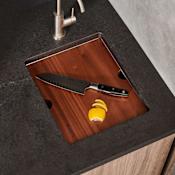 Ruvati Roma 13" Undermount Single Basin Stainless Steel Kitchen Sink with Basin Rack, Basket Strainer, and Cutting Board Stainless Steel