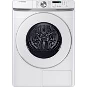 Samsung 27 Inch Wide 7.5 Cu. Ft. Energy Star Certified Electric Hybrid Heat Pump Dryer with Sensor Dry White