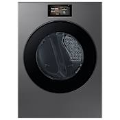 Samsung 27 Inch Wide 7.6 Cu. Ft. Energy Star Certified Electric Dryer with AI Optimal Dry and Drying Rack Dark Steel