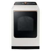 Samsung 27 Inch Wide 7.4 Cu. Ft. Energy Star Certified Electric Dryer with Steam Sanitize+ and Digital Display Ivory